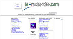 Desktop Screenshot of la-recherche.com